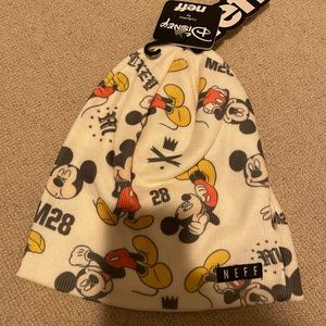 NWT Neff brand Disney Mickey Mouse beanie.  Unisex.  Very soft and no smells.